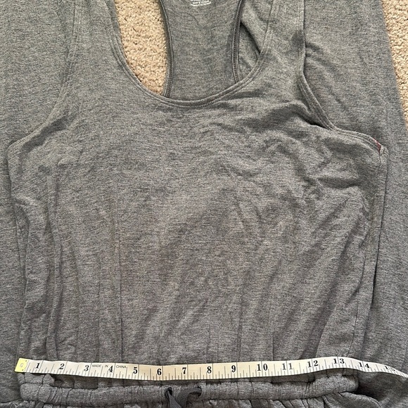 Aerie Gray Soft Razorback Lounge Romper with Drawstring Waist Women’s Small - Picture 10 of 13